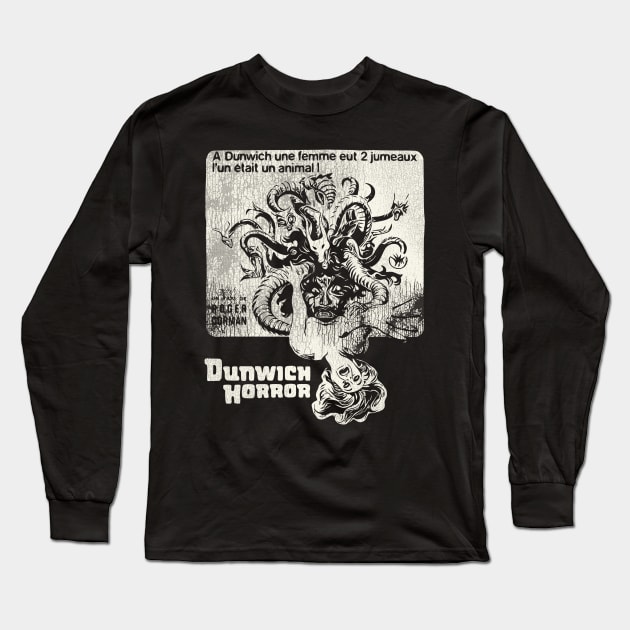 Dunwich Horror - 70s Cult Classic Sci-Fi Movie Long Sleeve T-Shirt by darklordpug